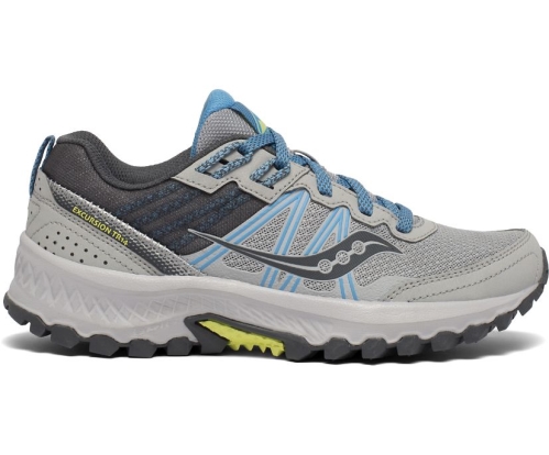 Tenis Saucony Excursion TR14 Mujer Zapatillas Trail Running Gris / Azules / Glade México MX-075-NT